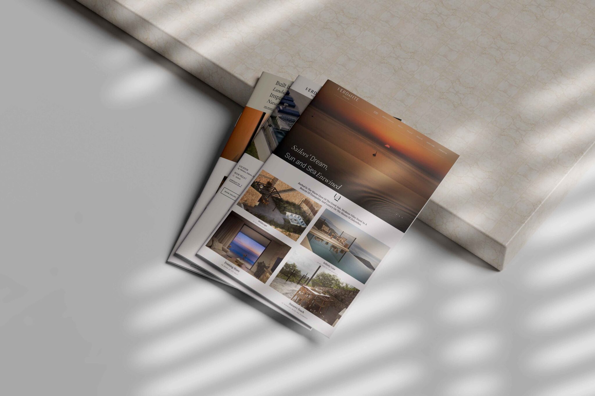 Minimal & κομψό web design για premium ενοικιαζόμενες βίλες