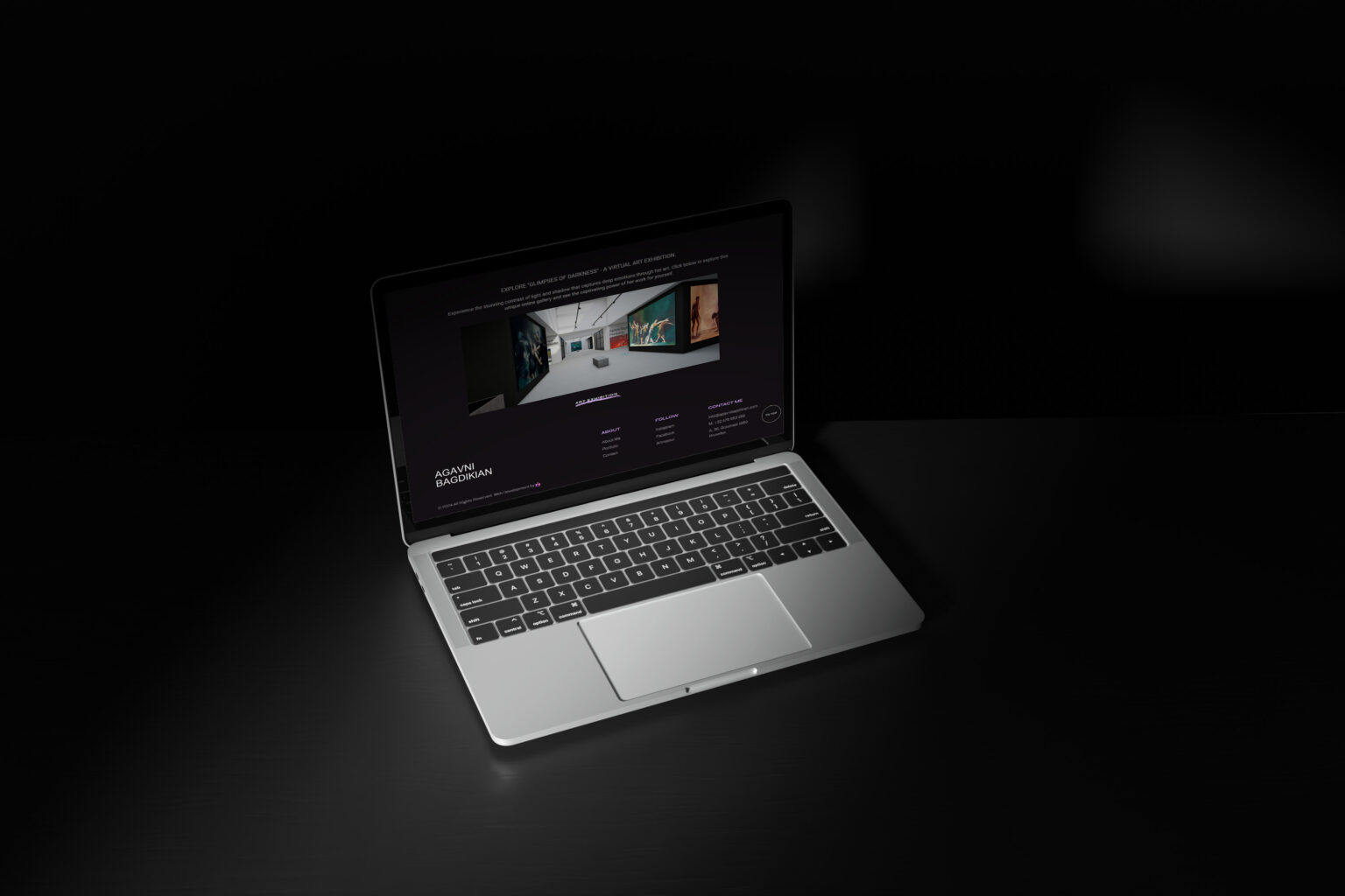Διαδραστικό web design για ζωγράφο - online gallery