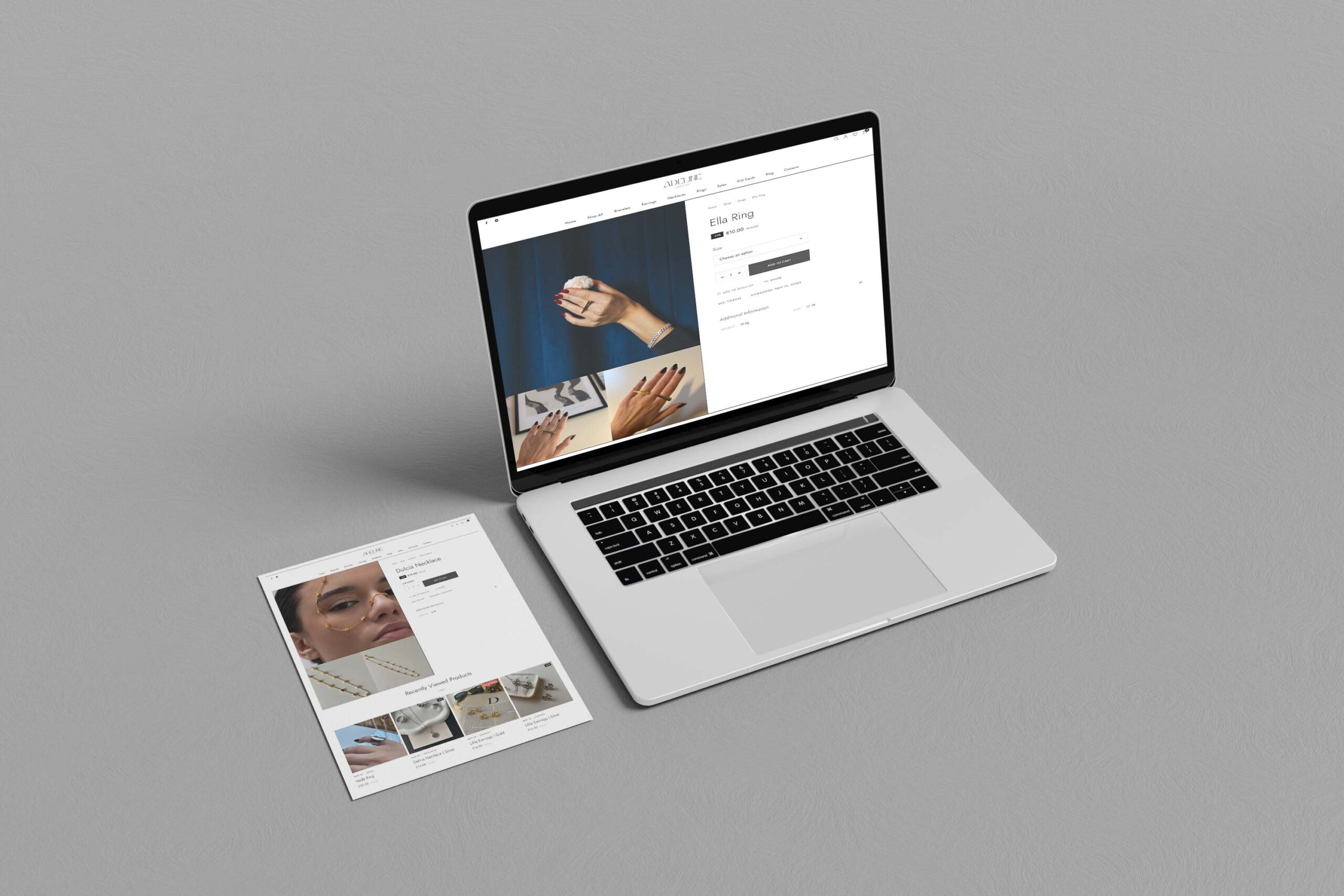 Custom WordPress WooCommerce site για πολυτελή κοσμήματα